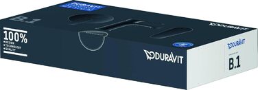 Змішувач для умивальника Duravit B.1, розмір M (висота виливу 110 мм), хром, з керамічною картридж, без зливного механізму