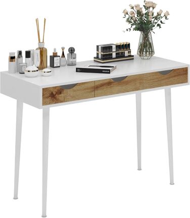 Стол письмовий з шухлядами 110 см SogesHome - білий, 110 x 50 см