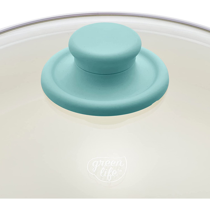 Набір посуду GreenLife Soft Grip з антипригарним покриттям, 16 предметів, без PFAS, (Бірюзовий, набір з 16 предметів)