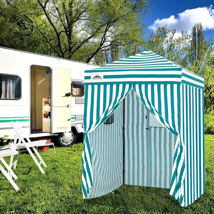 Розкладана переодягальня EAGLE PEAK Flex Ultra Compact - 1,2 x 1,2 м, для басейну, фотосесій, кемпінгу, біла