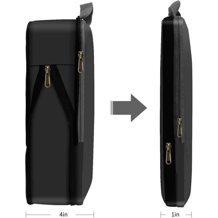 Набір компресійних органайзерів для одягу в подорожі Eono by Amazon, 4 шт, темно-синій — стисні навісні сумки для валізи та рюкзака