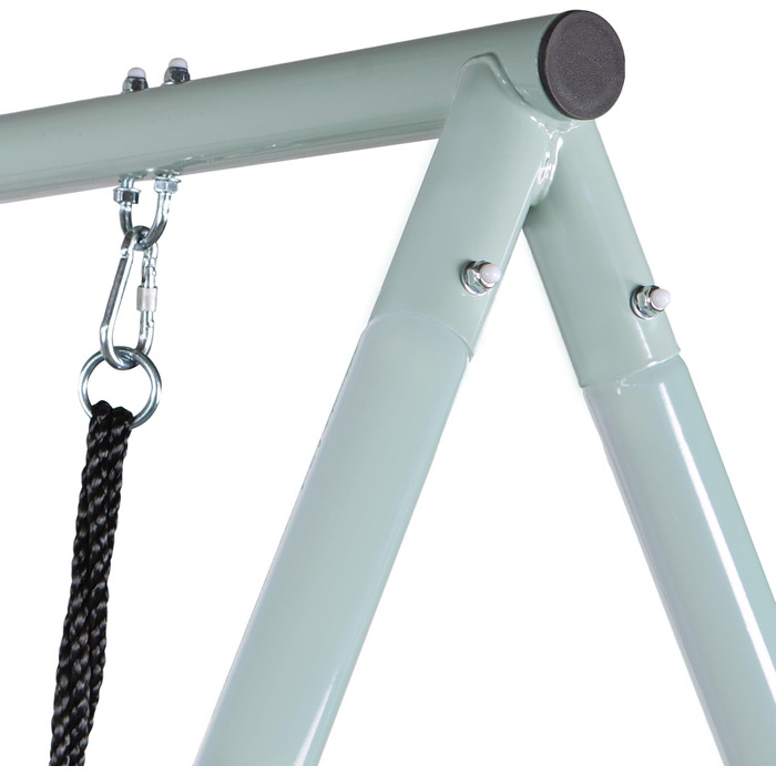 Гойдалка садова HyperMotion Storchennest з А-рамою для 2 осіб, зелена - 102 см, до 150 кг, UV-стійка