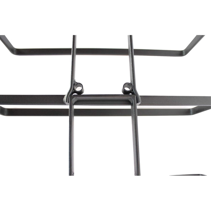 Стінний металевий стелаж для вина DanDiBo чорний, настінний, розширюваний, для 4 пляшок