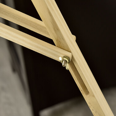 Мольберт HOMCOM Easel Studio з деревини сосни 90° регульований натуральний 51,5x71,5x134,5см для художників та художників