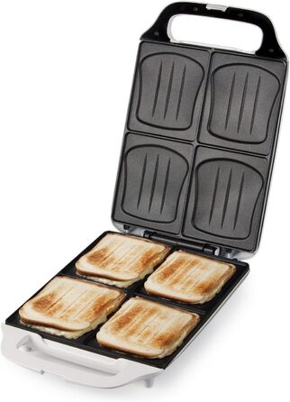 Сімейний тостер для сендвічів DOMO DO9064C бутербродниця на 4 бутерброди у формі оболонки
