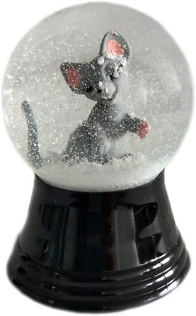 Снігова куля VIENNA SNOWGLOBE Снігова куля зі справжнього скла-майже як справжній сніговий мотив (миша, 4,5 см)