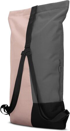 Рюкзак Johnny Urban для жінок і чоловіків - Oskar - Сучасна спортивна сумка Rolltop для спорту та подорожей - Протиугінний денний рюкзак - водовідштовхувальний (рожевий/сірий)