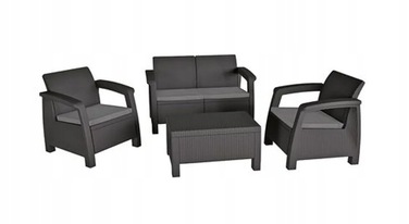 Комплект садових меблів Curver із пластику, сірий, 4 предмети