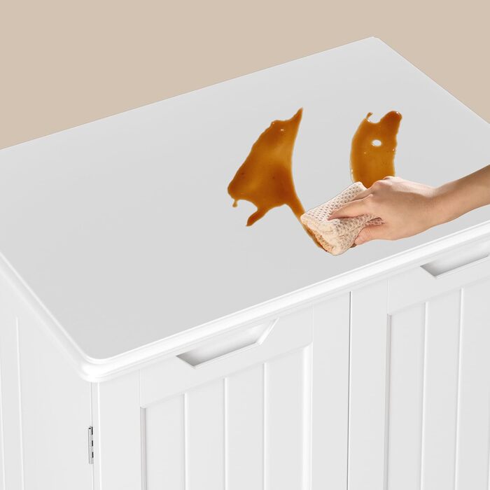 Високий шкаф Bealife для кухні, буфе́т з 2 шухлядами та 2 дверцятами, білий. Підходить для кухні, їдальні та вітальні.