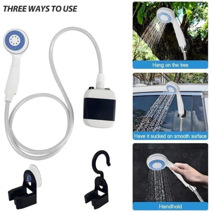 Переносний душ для кемпінгу HYDROPORT 2200 mAh: для подорожей, пляжу, домашніх тварин