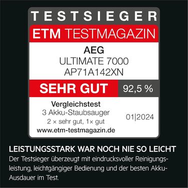 Акумуляторний пилосос AEG ÖKO AP71UB14AM: потужний, легкий, ергономічний, 2в1, сірий