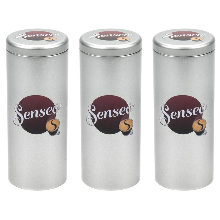 Банки Senseo Premium Paddose на 20 кавових капсул 3 шт сріблясті