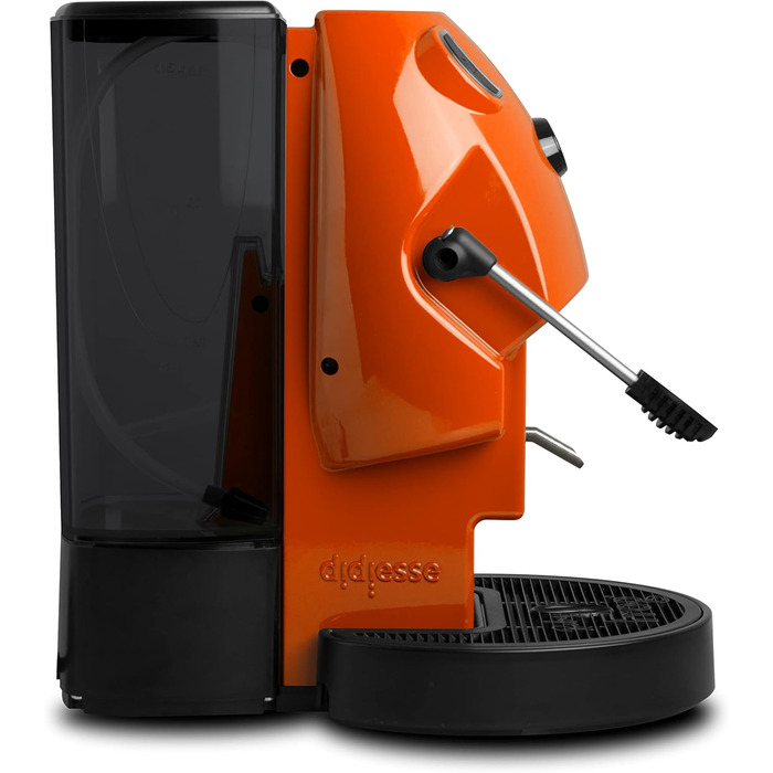 Кавомашина Didiesse Baby Frog Pad – компактна кавоварка з падами, 450 Вт, 1,5 л бак, Standby, білий/оранжевий