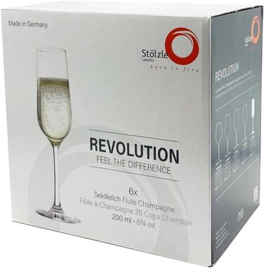 Келих для шампанського, 200 мл, набір з 6 штук, Revolution Sparkling