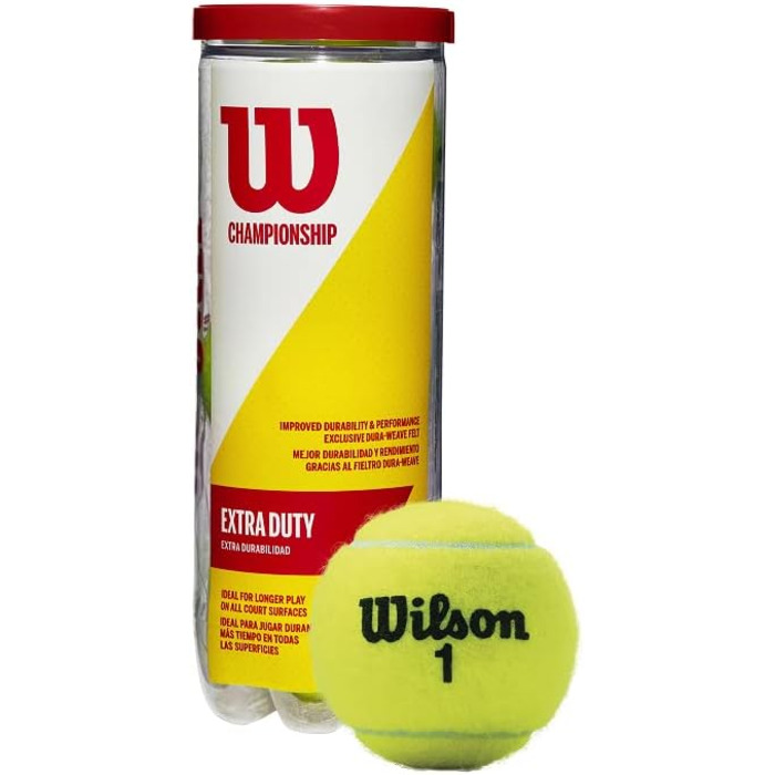 Тенісні м'ячі Wilson Champ Extra Duty (3 м'ячі, жовті)