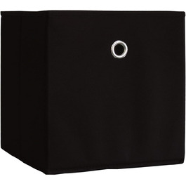 Набір з 10 складних коробок Відкидна коробка Тканинний ящик Складна коробка Коробка для зберігання полиць як чорний