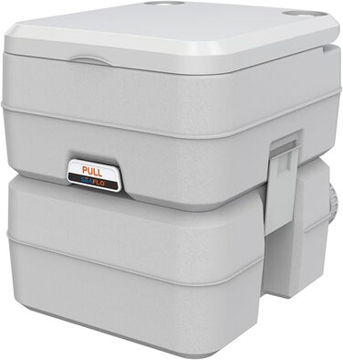 Інноваційна портативна інжекторна туалет Seaflo LIGHTEU 4.75 Gallonen для кемпінгу, дому, трейлера