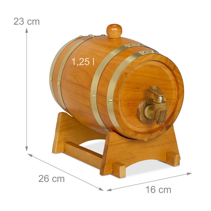 Діжка для віскі Relaxdays, 1,25 літра