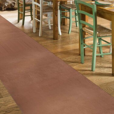 Килимок для кухні килим для кухні килим для передпокою килим для кухні килим для передпокою велюровий нековзний, оксамитовий, що миється (200 х 55 см, коричневий)