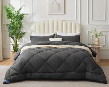 Ковдра CozyLux 200x200 см для всіх сезонів, ковдра з мікрофібри 300gsm, дихаюча, біла, 200 x 200 см