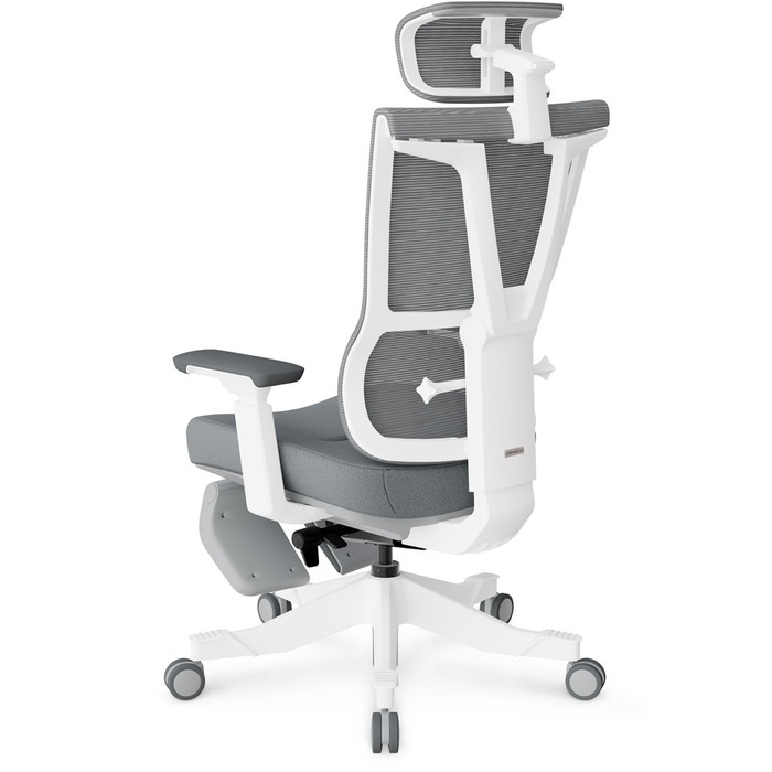 Крісло Mealux S6 Air Fabric Grey White (арт. HF-S6 F/GW)