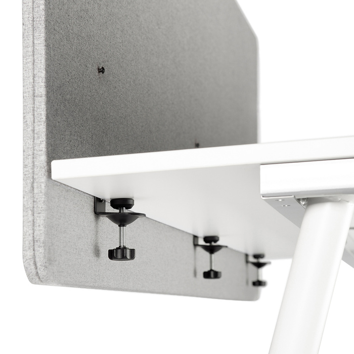 Акустична перегородка для офісу FLEXMIUT D 160 см світло-сіра hjh OFFICE