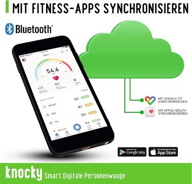 Розумні цифрові ваги для ванної кімнати KNOCKY з Bluetooth, без батареї, заряджанням через USB-порт, штучним світлом і сонячним світлом - високоточні ваги для жиру, м'язової маси, ІМТ, вісцерального жиру сірого кольору