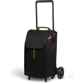 Компактний візок Gimi Easy ємністю 40 л, складний візок вантажопідйомністю до 30 кг, легкий і зручний, чорного кольору