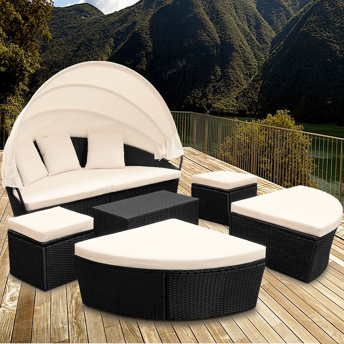 Поліротанг Sun Island Black овальний 226см