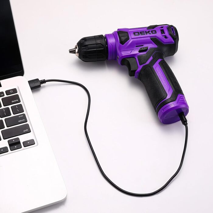 Набір інструментів DEKO 126 предметів у кейсі: професійний набір для дому, офісу та саду (фіолетовий)