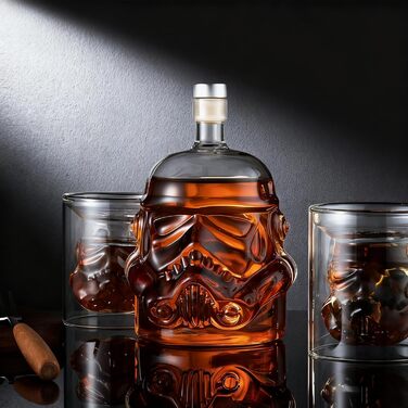 Набір віскі: декантик 750 мл, 2 келихи, для бурбону, скотчу, ірландського віскі, бренді