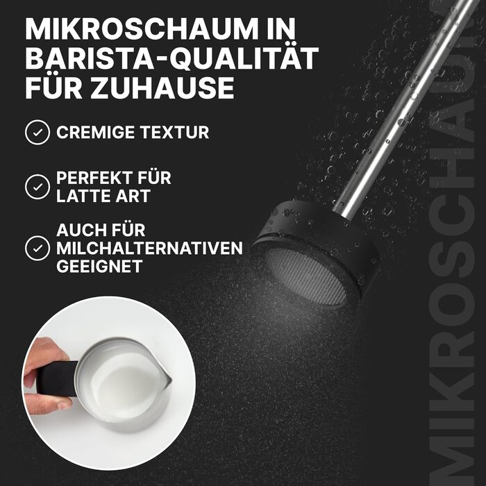 Мікропінний молочний піноутворювач Subminimal NanoFoamer Lithium - для капучино, лате, гарячого шоколаду