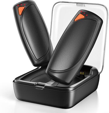 Електричні грілки для рук Lepwings 2 шт. з зарядним кейсом, 14000 mAh, багаторазові, двосторонній нагрів, 3 режими, USB-зарядка, для активного відпочинку взимку, чорний