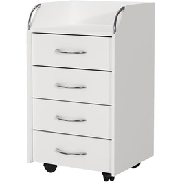 Роликовий контейнер Vicco Gwendolyn, білий, 40 x 36 см, з 4 висувними ящиками