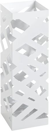 Підставка для парасольки HAKU Möbel, білий метал, 16x48x16 см, сучасний стиль