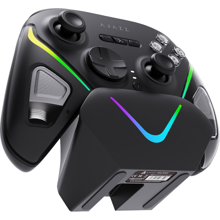 Бездротовий геймпад з док-станцією Ajazz GP100 Set Black (GP100S-B)
