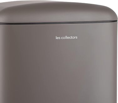 Педальний кошик для кухні Les Collectors з нержавіючої сталі n719, сірий, 30 л, Компактний, практичний, Знімний внутрішній кошик, Елегантний дизайн, Безшумне закриття кришки, Матове покриття