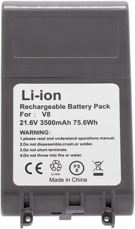 Змінна батарея Abakoo 3500mAh 21.6V для акумуляторного пилососа DYS/SV10 V8