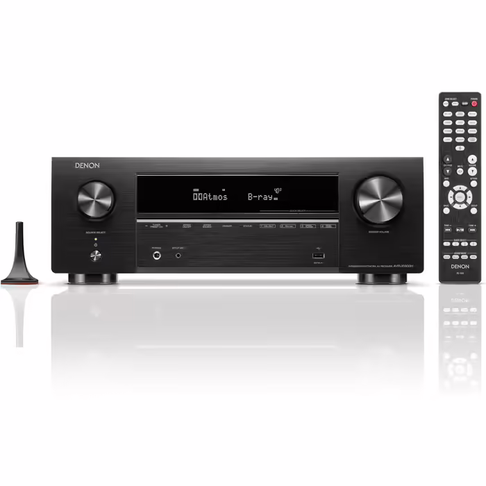 AV-ресівер Denon AVR-X1800H 7.2-канальний, Hi-Fi підсилювач із Dolby Atmos, DTS:X, 8K HDMI, Bluetooth, Wi-Fi, AirPlay 2, HEOS, Alexa, 6 HDMI входів, 1 вихід