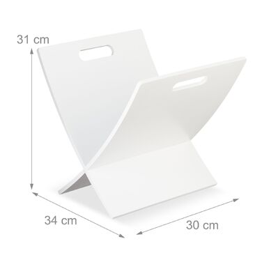 Підставка для газет з дерева Relaxdays