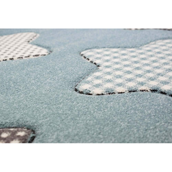 Дитячий килимок Stars Дитячий килимок для хлопчика в синьо-кремово-сірому розмірі (200 х 290 см)