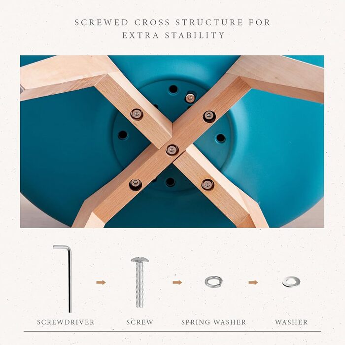 Набір обідніх стільців 6 шт., масивні дерев'яні ніжки, знімні подушки, кухонні стільці, сучасний дизайн (6 стільців)