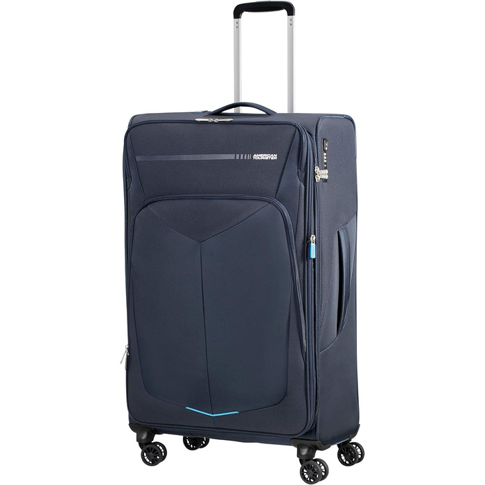 Валіза American Tourister Summerfunk, синя (темно-синя), 79 см, 119 літрів Spinner L Expandable (79 cm - 119 L) Blue (Navy)