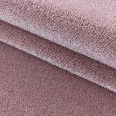 Ліжко SIMPEX оточує спальню 3-компонентний килим з коротким ворсом рожевий килим 2 x 80x150 1 x 80x250 - килим для спальні 3-компонентний бігун надзвичайно м'який надзвичайно пухнастий постільний килим Hal бігун набір 2 x 80x150 1 x 80x250 троянда