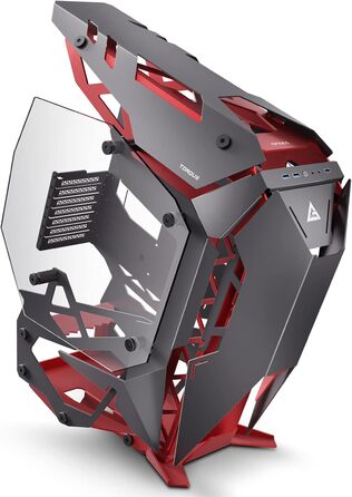 Ігровий корпус Antec Torque Midi-Tower чорний/червоний, алюмінієвий, підтримка ATX/EATX/ITX/Micro ATX