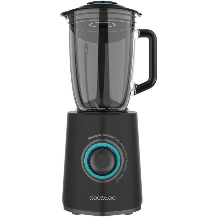Cecotec Standmixer Power Black Titanium 2500MAX Go - потужний блендер з титановим покриттям, 2500 Вт, 1.8 л, 5 швидкостей, з пляшкою