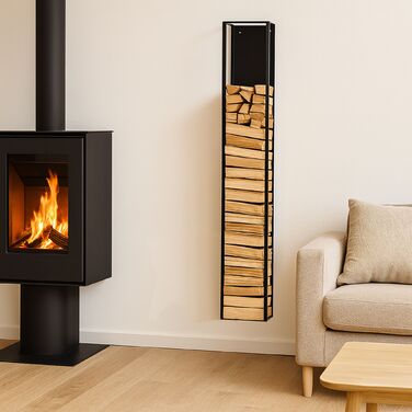 Поличка для дров Relaxdays для кріплення на стіні