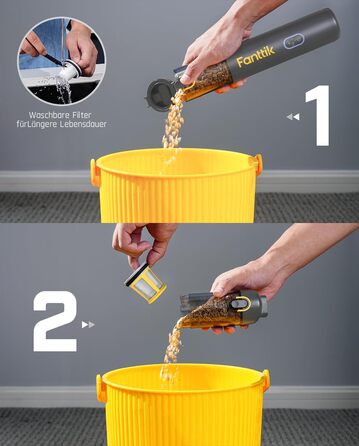 Акумуляторний автомобільний пилотяг Fanttik Slim V8 APEX, портативний ручний міні-пилотяг 4-в-1 RobustClean™, потужність 19000 Па/45 AW, 2 режими всмоктування, для авто, офісу та клавіатур (Сірий)