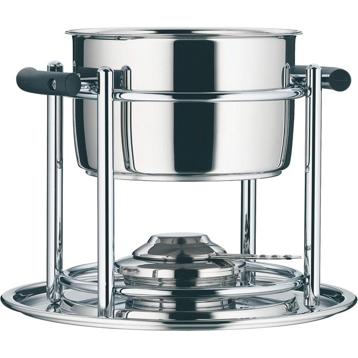 Набір для фондю WMF Allegro на 6 осіб, 11 предметів, Cromargan нержавіюча сталь, індукційне дно, миється в посудомийній машині