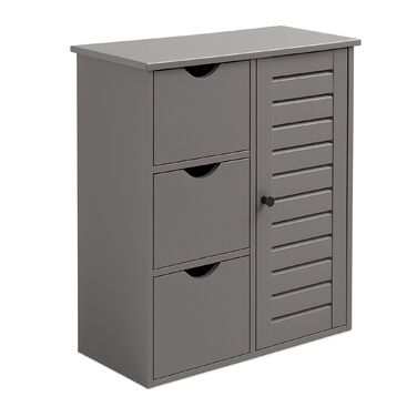 Шафка для ванної кімнати Relaxdays з 3 висувними ящиками